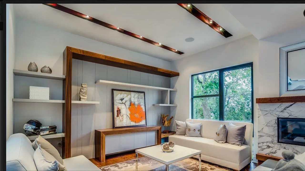 Finished Lawrence Park living area by Odima Construction
