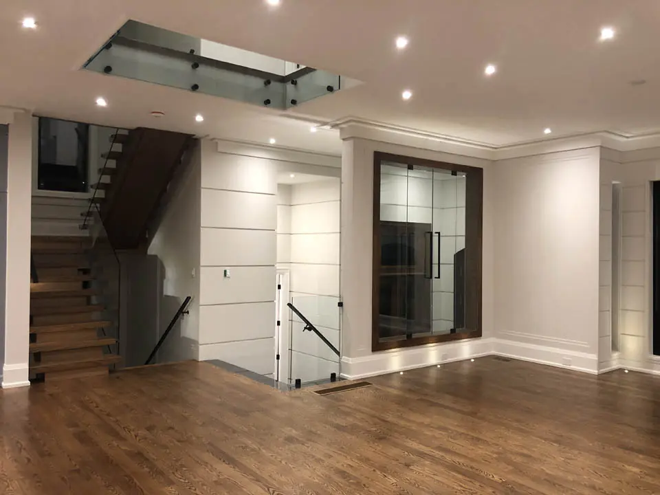 Finished Bayview Village residential interior by Odima Construction