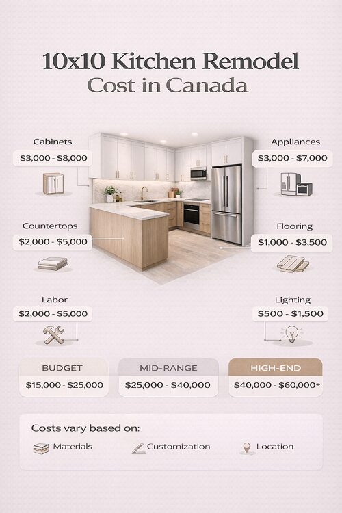10x10 Kitchen Remodel Cost in Canada 2026 Pricing